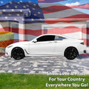 Quarter Window American Flag Vinyl Decal Stickers Fits Infiniti Q60 2017 - 2022 - Bogar Tech Designs
