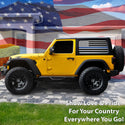 American Flag Window Vinyl Decal Stickers Fits Jeep Wrangler JL 2 Door 2018 - 2025Blue Red Pink Green Line - Bogar Tech Designs
