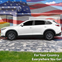 American Flag Rear Quarter Window Vinyl Decal Stickers Fits Mazda CX - 9 2016 - 2023 - Bogar Tech Designs