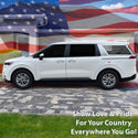 Quarter Window American Flag Vinyl Decal Stickers Fits Kia Carnival 2022 - 2025 - Bogar Tech Designs