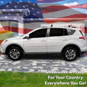 Quarter Window American Flag Vinyl Decal Stickers Fits Toyota Rav4 2013 - 2018 - Bogar Tech Designs