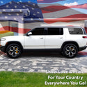 Quarter Window American Flag Vinyl Decal Stickers Fits Rivian R1S 2022 - 2025 - Bogar Tech Designs