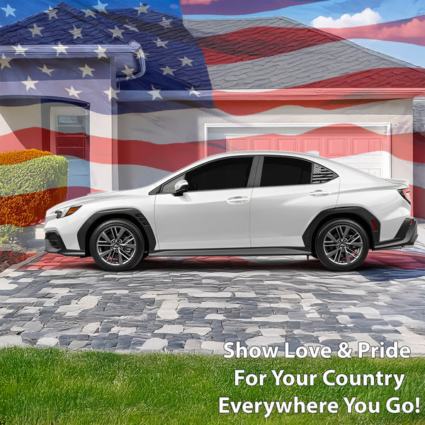Quarter Window American Flag Vinyl Decal Stickers Fits Subaru WRX 2022 - 2025 - Bogar Tech Designs