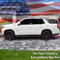 American Flag Window Vinyl Decal Stickers Fits Chevy Tahoe GMC Yukon 2021 - 2025 - Bogar Tech Designs