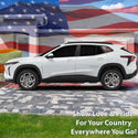 Fits Chevrolet Trax 2024 - 2025 Quarter Window American Flag Vinyl Decal Stickers - Bogar Tech Designs