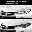 Full Headlight Taillight Precut Smoked PPF Tint Kit Film Overlay Fits Toyota Camry 2015 - 2017 - Bogar Tech Designs