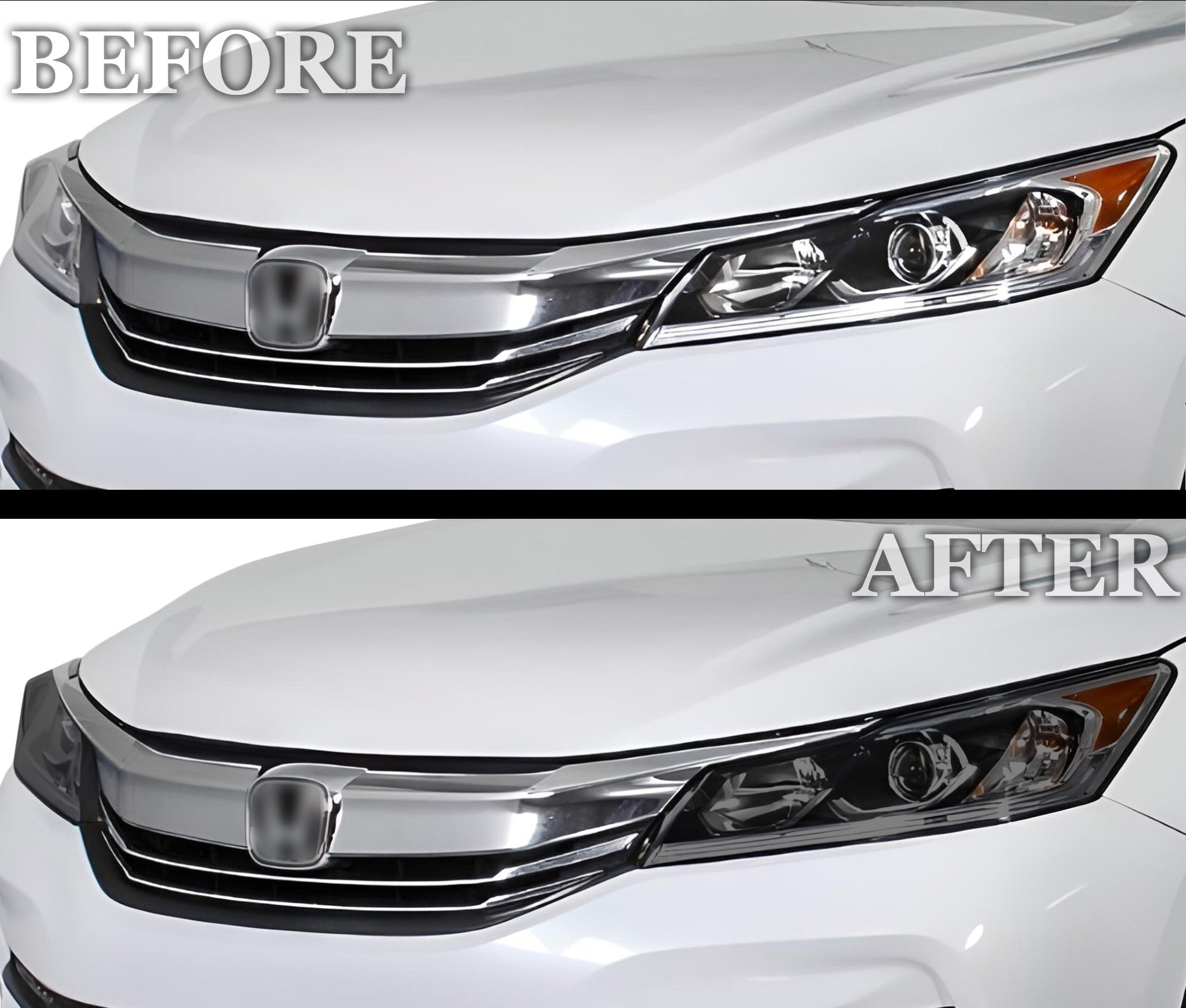 Full Headlight Taillight Precut Smoked PPF Tint Kit Film Overlay Fits Honda Accord 2016 - 2017 - Bogar Tech Designs