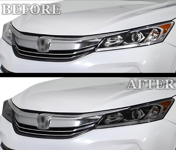 Full Headlight Taillight Precut Smoked PPF Tint Kit Film Overlay Fits Honda Accord 2016 - 2017 - Bogar Tech Designs