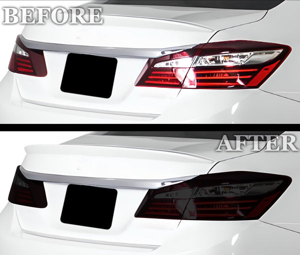 Full Headlight Taillight Precut Smoked PPF Tint Kit Film Overlay Fits Honda Accord 2016 - 2017 - Bogar Tech Designs