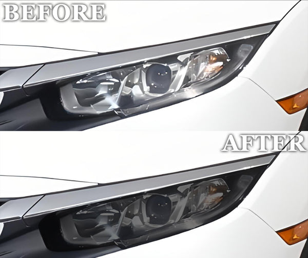Full Headlight Taillight Precut Smoked PPF Tint Kit Film Overlay Fits Honda Civic 2016 - 2021 - Bogar Tech Designs