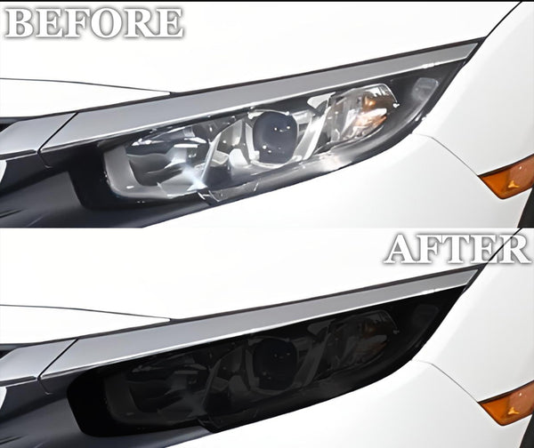 Full Headlight Taillight Precut Smoked PPF Tint Kit Film Overlay Fits Honda Civic 2016 - 2021 - Bogar Tech Designs