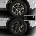 Vinyl Chrome Delete Wheel Rim Grille Side Window Rear Blackout Decal Stickers Overlay Film Fits Toyota Rav4 2013-2018