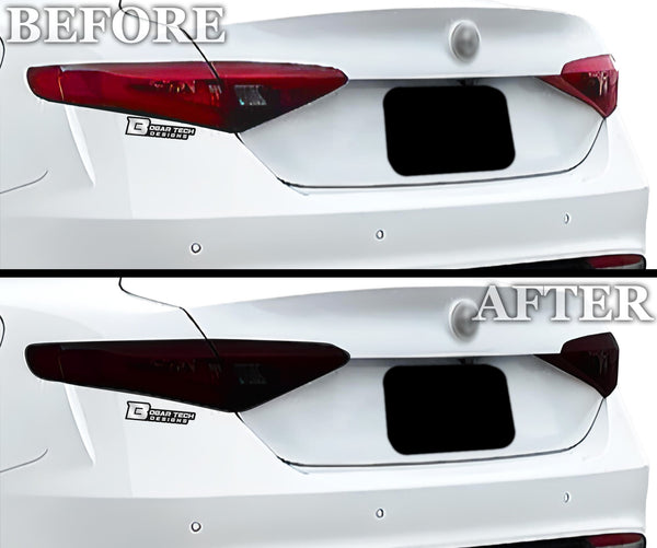 Full Headlight Taillight Precut Smoked PPF Tint Kit Film Overlay Fits Alfa Rome Giulia 2016 - 2025 - Bogar Tech Designs