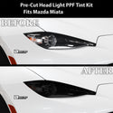 Full Headlight Taillight Precut Smoked PPF Tint Kit Film Overlay Fits Mazda Miata 2016 - 2025 - Bogar Tech Designs