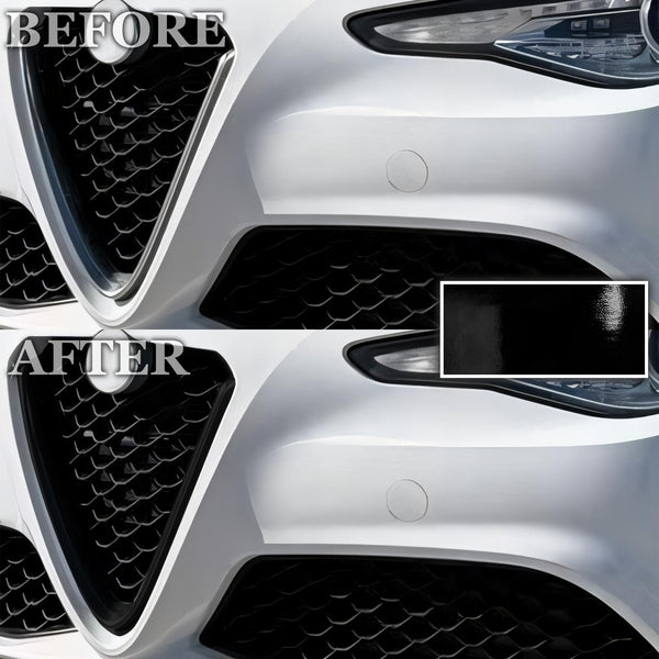 Alfa Romeo Giulia 2016-2026 Blackout Chrome Delete Kit - Precut Gloss Black Vinyl Overlays