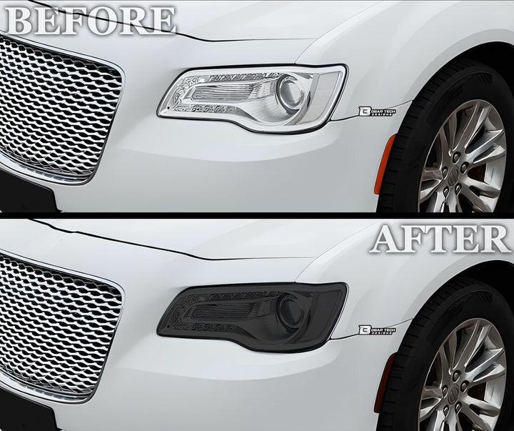 Head Light Head Light Overlay Tint Film Sticker Fits Chrysler 300 C 2015 - 2023 - Bogar Tech Designs