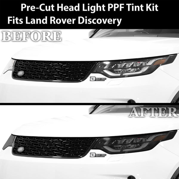 Full Headlight Taillight Precut Smoked PPF Tint Kit Film Overlay Fits Land Rover Discovery 2017 - 2024 - Bogar Tech Designs