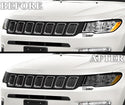 Full Headlight Taillight Precut Smoked PPF Tint Kit Film Overlay Fits Jeep Compass 2018 - 2025 - Bogar Tech Designs
