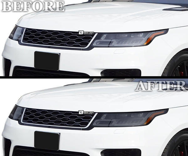 Full Headlight Taillight Precut Smoked PPF Tint Kit Film Overlay Fits Range Rover Sport 2014 - 2022 - Bogar Tech Designs