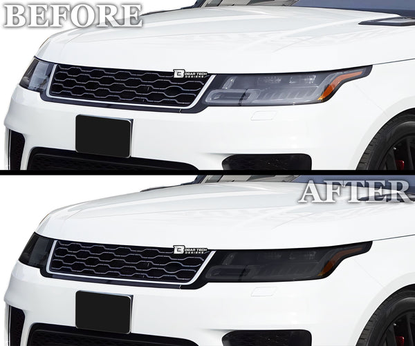Full Headlight Taillight Precut Smoked PPF Tint Kit Film Overlay Fits Range Rover Sport 2014 - 2022 - Bogar Tech Designs