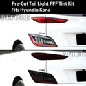 Full Headlight Taillight Precut Smoked PPF Tint Kit Film Overlay Fits Hyundai Kona Electric 2022-2023