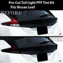 Full Headlight Taillight Precut Smoked PPF Tint Kit Film Overlay Film Fits Nissan Leaf 2018 - 2024 - Bogar Tech Designs