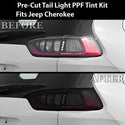 Full Headlight Taillight Precut Smoked PPF Tint Kit Film Overlay Fits Jeep Cherokee 2019 - 2023 - Bogar Tech Designs