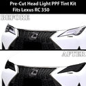 Full Headlight Taillight Precut Smoked PPF Tint Kit Film Overlay Fits Lexus RC 2019 - 2023 - Bogar Tech Designs
