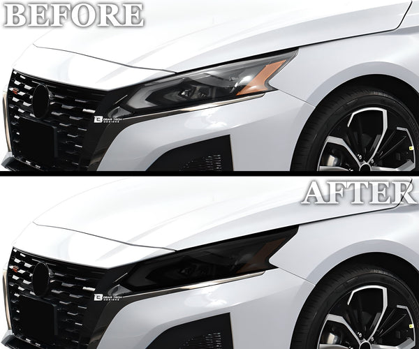 Full Headlight Taillight Precut Smoked PPF Tint Kit Film Overlay Fits Nissan Altima 2019 - 2025 - Bogar Tech Designs