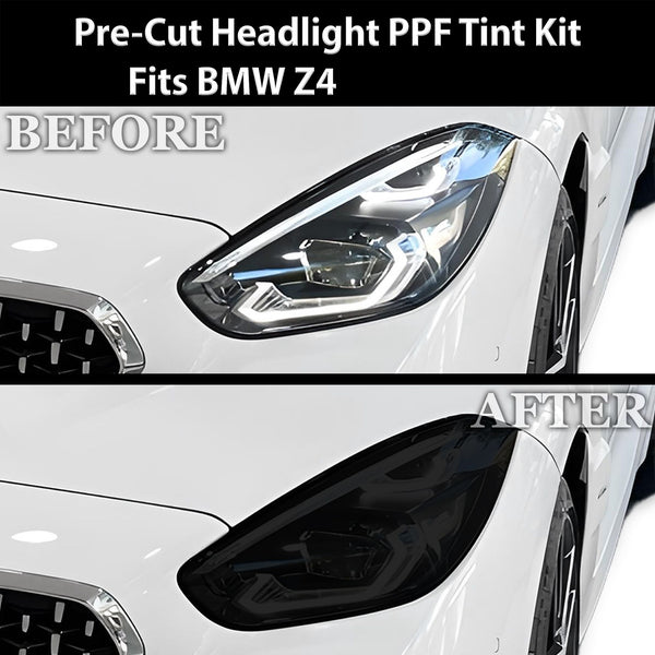 Full Headlight Taillight Precut Smoked PPF Tint Kit Film Overlay Fits BMW Z4 2019 - 2024 - Bogar Tech Designs
