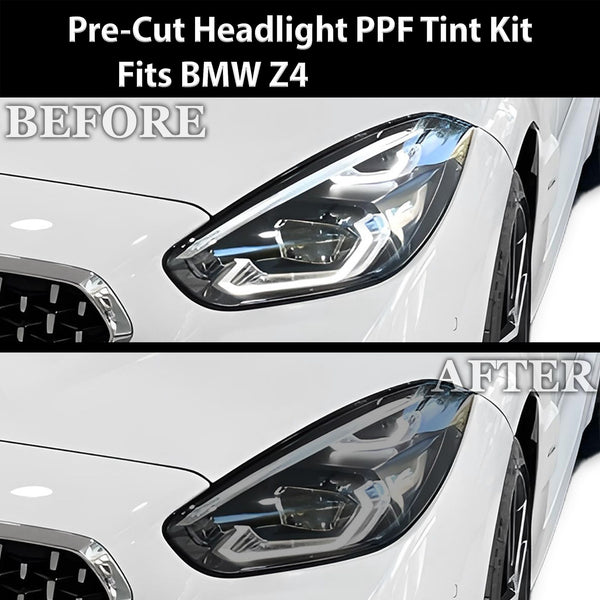 Full Headlight Taillight Precut Smoked PPF Tint Kit Film Overlay Fits BMW Z4 2019 - 2024 - Bogar Tech Designs