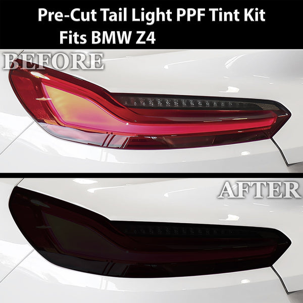Full Headlight Taillight Precut Smoked PPF Tint Kit Film Overlay Fits BMW Z4 2019 - 2024 - Bogar Tech Designs