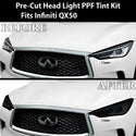 Full Headlight Taillight Precut Smoked PPF Tint Kit Film Overlay Fits Infiniti QX50 2019 - 2025 - Bogar Tech Designs