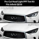 Full Headlight Taillight Precut Smoked PPF Tint Kit Film Overlay Fits Infiniti QX50 2019 - 2025 - Bogar Tech Designs