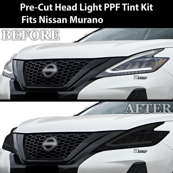 Full Headlight Taillight Precut Smoked PPF Tint Kit Film Overlay Fits Nissan Murano 2015 - 2024 - Bogar Tech Designs