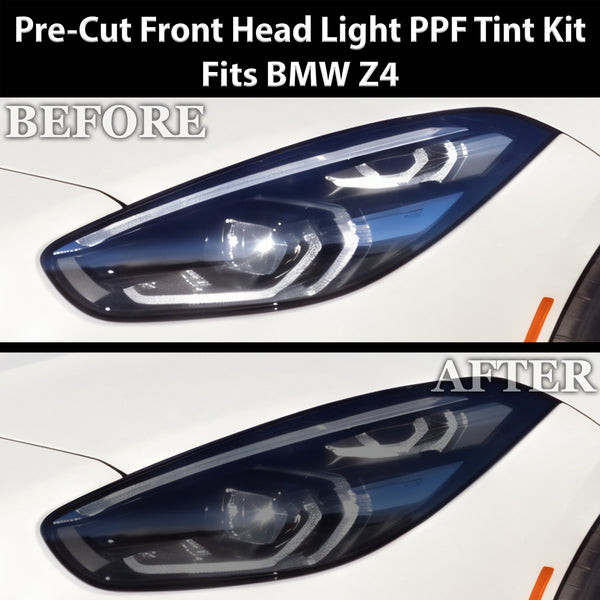BMW Z4 2019–2026 Dark Smoke Headlight & Taillight Tint Kit – Precut Vinyl Lens Overlays