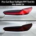 BMW Z4 2019–2026 Dark Smoke Headlight & Taillight Tint Kit – Precut Vinyl Lens Overlays