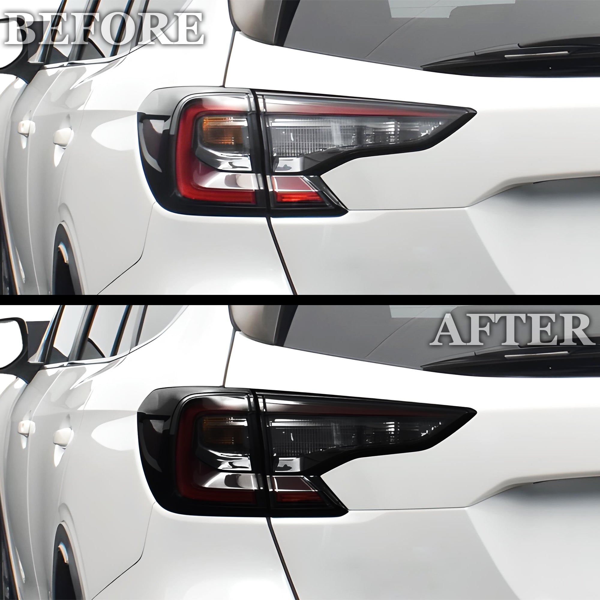 Full Headlight Taillight Precut Smoked PPF Tint Kit Film Overlay Fits Subaru Outback 2020 - 2024 - Bogar Tech Designs
