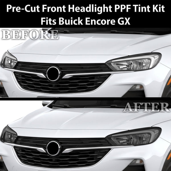 Buick Encore GX 2020–2023 Dark Smoke Headlight & Taillight Tint Kit – Precut Vinyl Lens Overlays