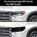 Full Headlight Taillight Precut Smoked PPF Tint Kit Overlay Film Fits GMC Acadia 2020 - 2023 - Bogar Tech Designs