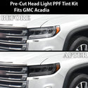 Full Headlight Taillight Precut Smoked PPF Tint Kit Overlay Film Fits GMC Acadia 2020 - 2023 - Bogar Tech Designs