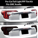 Full Headlight Taillight Precut Smoked PPF Tint Kit Overlay Film Fits GMC Acadia 2020 - 2023 - Bogar Tech Designs
