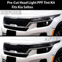 Full Headlight Taillight Precut Smoked PPF Tint Kit Film Overlay Fits Kia Seltos 2021 - 2023 - Bogar Tech Designs
