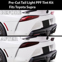 Full Headlight Taillight Precut Smoked PPF Tint Kit Film Overlay Fits Toyota Supra 2020 - 2025 - Bogar Tech Designs