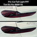 Full Headlight Taillight Precut Smoked PPF Tint Kit Film Overlay Fits BMW X6 2020 - 2025 - Bogar Tech Designs