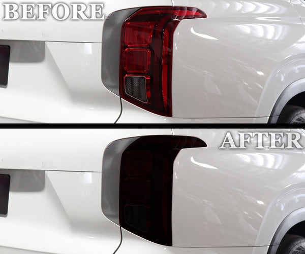 Full Headlight Taillight Precut Smoked PPF Tint Kit Film Overlay Fits Hyundai Palisade 2020 - 2025 - Bogar Tech Designs