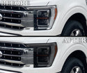Full Headlight Taillight Precut Smoked PPF Tint Kit Film Overlay Fits FORD F - 150 F150 2021 - 2023 - Bogar Tech Designs
