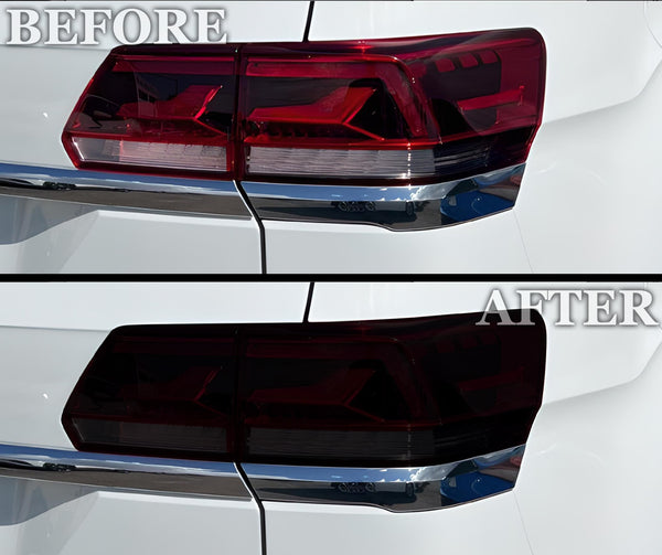 Full Headlight Taillight Precut Smoked PPF Tint Kit Film Overlay Film Fits Volkswagen Atlas 2021 - 2023 - Bogar Tech Designs