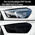 Full Headlight Taillight Precut Smoked PPF Tint Kit Film Overlay Fits Mercedes Benz GLE Coupe 2021 - 2024 - Bogar Tech Designs