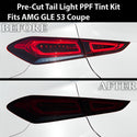 Full Headlight Taillight Precut Smoked PPF Tint Kit Film Overlay Fits Mercedes Benz GLE Coupe 2021 - 2024 - Bogar Tech Designs